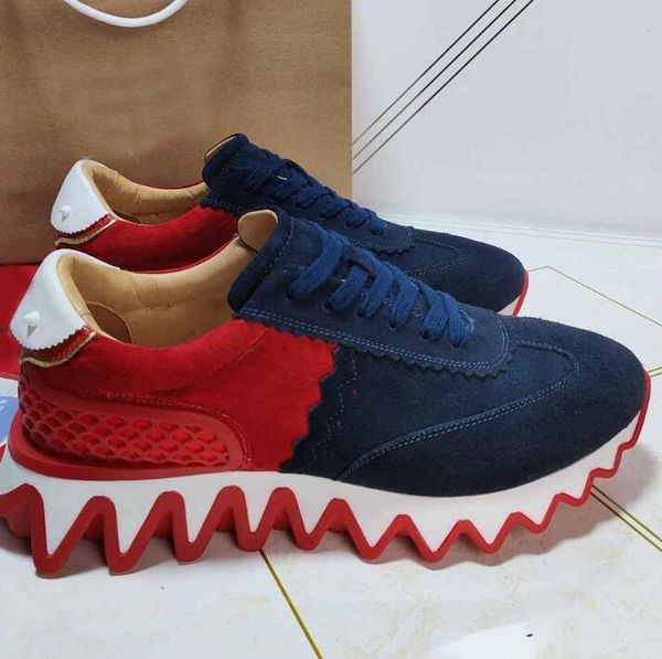 2021 desiner womens mens casual shoes designer spikes red bottom sneaker mesh patchwork matte leather chaussures, Black
2021 desiner womens mens casual shoes designer spikes red bottom sneaker mesh patchwork matte leather chaussures, Black