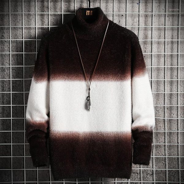 mens turtlenecks sweater men 2020 winter oversized high collar sweaters korean patchwork knitted black turtleneck male1, White;black
mens turtlenecks sweater men 2020 winter oversized high collar sweaters korean patchwork knitted black turtleneck male1, White;black