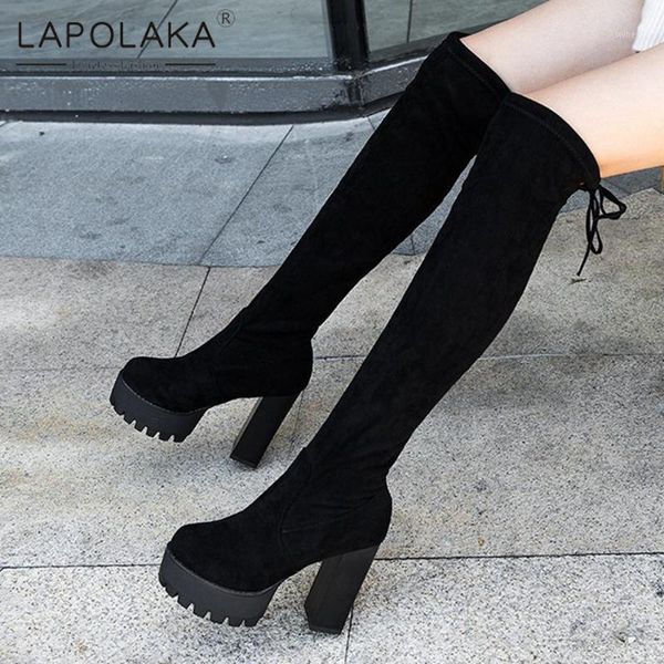 boots lapolaka 2021 brand dropshop platform knee high woman shoes lace-up super heels cool non slip boot ladies shoes1, Black
boots lapolaka 2021 brand dropshop platform knee high woman shoes lace-up super heels cool non slip boot ladies shoes1, Black