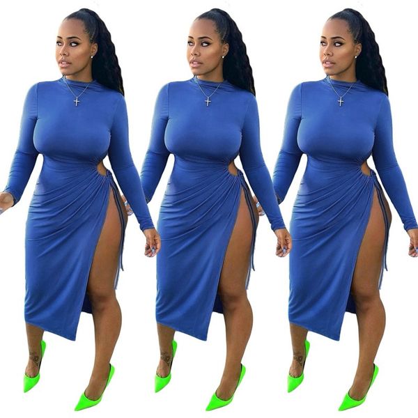 casual women dresses fashion blue color long sleeve o neck split hollow out dresses women designers clothes, Black;gray
casual women dresses fashion blue color long sleeve o neck split hollow out dresses women designers clothes, Black;gray