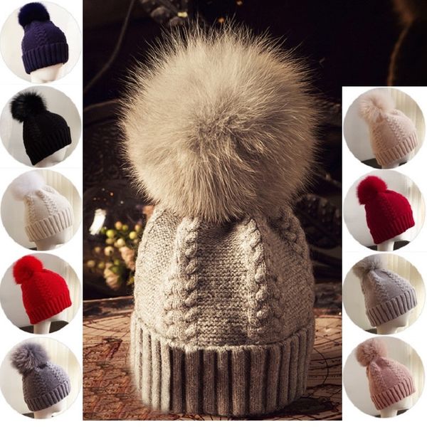 women winter warm fox fur ball knit wool hats beanies outdoor warm caps 9 styles ing, Blue;gray
women winter warm fox fur ball knit wool hats beanies outdoor warm caps 9 styles ing, Blue;gray