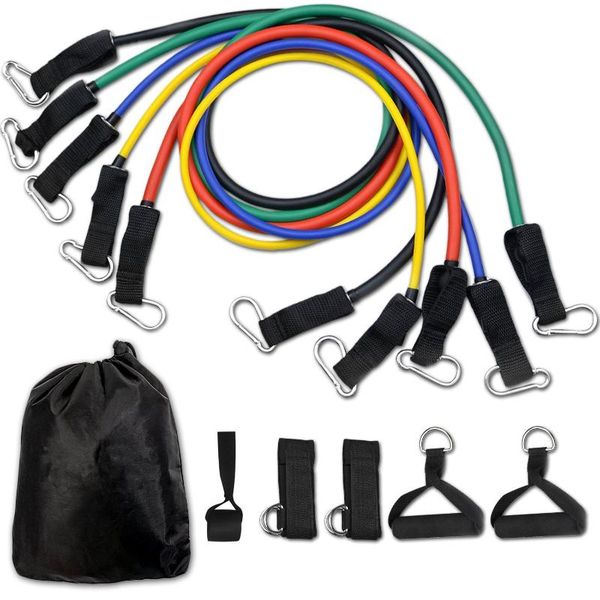 resistance bands 11-piece set puller fitness pull rope tpe elastic belt strength training door workout equipments
resistance bands 11-piece set puller fitness pull rope tpe elastic belt strength training door workout equipments