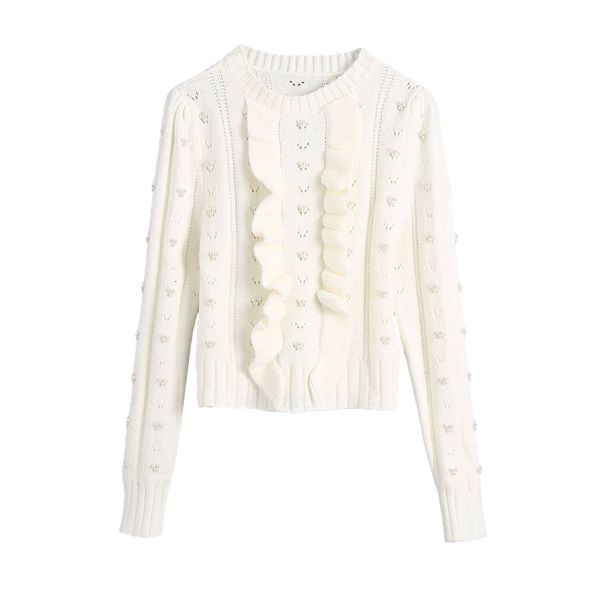 2021 new elegante branca pulver moda senhoras babados prola camisola doce feminino streetwear oco para fora meninas chique xsps, White;black
2021 new elegante branca pulver moda senhoras babados prola camisola doce feminino streetwear oco para fora meninas chique xsps, White;black