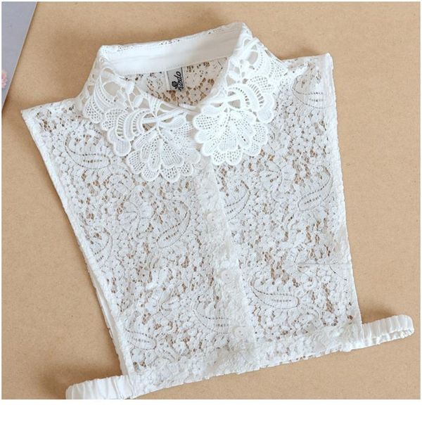 women vintage embroidered floral lace fake collar sweater decorative detachable half shirt blouse button down qylnpy, Blue;red
women vintage embroidered floral lace fake collar sweater decorative detachable half shirt blouse button down qylnpy, Blue;red