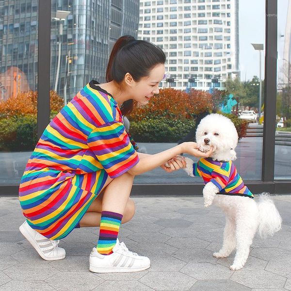 dog apparel cotton chihuahua rainbow striped summer cool tshirt people-pet matching clothes for small dogs clothing yorkshire xs-2xl1
dog apparel cotton chihuahua rainbow striped summer cool tshirt people-pet matching clothes for small dogs clothing yorkshire xs-2xl1