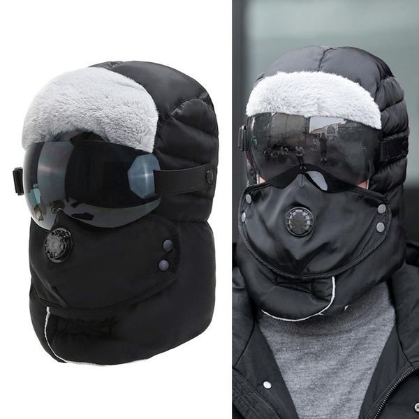 balaclava winter warm hat trapper cap face eye protection windproof multifunctional eye and ear protection, Black
balaclava winter warm hat trapper cap face eye protection windproof multifunctional eye and ear protection, Black