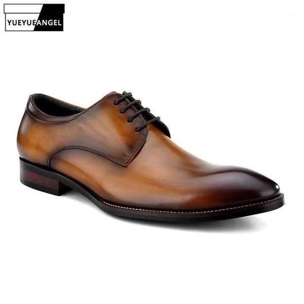 brand men derby shoes pointed lace up 100% genuine leather shoes england style breathable business brown dress plus size451, Black
brand men derby shoes pointed lace up 100% genuine leather shoes england style breathable business brown dress plus size451, Black