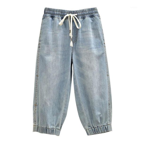 jeans woman high waist drawstring plus size loose beam feet softener casual calf-length denim harem pants 4xl 5xl1, Blue
jeans woman high waist drawstring plus size loose beam feet softener casual calf-length denim harem pants 4xl 5xl1, Blue