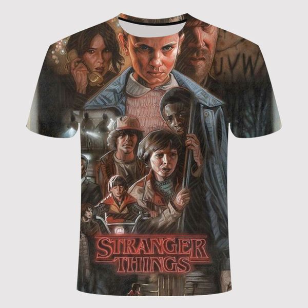 stranger things horror tv series stranger thing 3d print shirts oversized kawaii kawaii men clothing