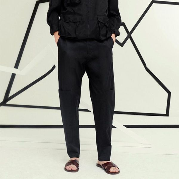 men's casual trousers, trousers, autumn new products, italian show, slim, thin, closed, youth harem pants, foot pants1, Black
men's casual trousers, trousers, autumn new products, italian show, slim, thin, closed, youth harem pants, foot pants1, Black