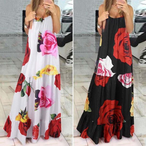 casual dresses backless dress women sleeveless summer vonda print maxi party floral sundress stylish ladies robe, Black;gray
casual dresses backless dress women sleeveless summer vonda print maxi party floral sundress stylish ladies robe, Black;gray