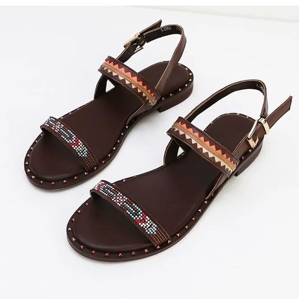 2021 women's new craft ladies shoes 100% genuine floral leather sandals retro-shoe apartments ohpi, Black
2021 women's new craft ladies shoes 100% genuine floral leather sandals retro-shoe apartments ohpi, Black