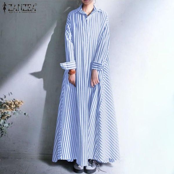 zanzea stylish women striped long shirt dress autumn lapel neck long sleeve kaftan maxi vestidos vintage sundress robe plus size1, Black;gray
zanzea stylish women striped long shirt dress autumn lapel neck long sleeve kaftan maxi vestidos vintage sundress robe plus size1, Black;gray