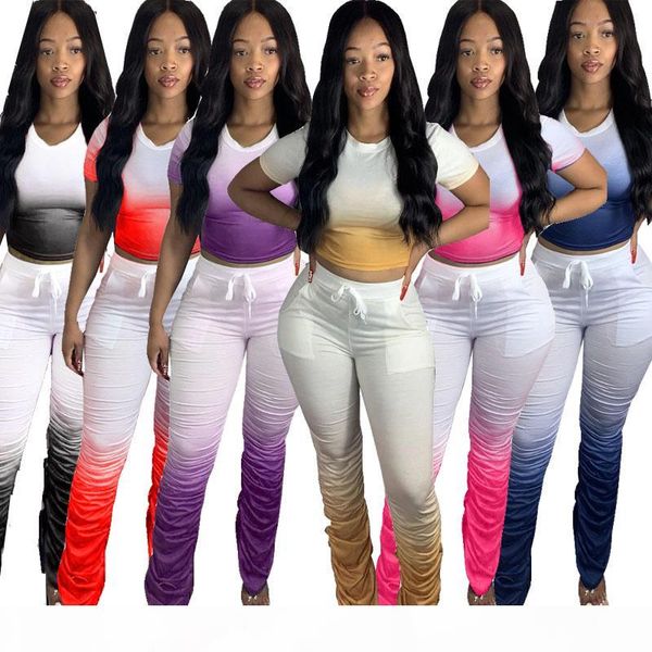 women gradient pleated crop split micro flared stacked pants 2 two piece outfits sets summer fall fashion tracksuits plus size clothing, White
women gradient pleated crop split micro flared stacked pants 2 two piece outfits sets summer fall fashion tracksuits plus size clothing, White