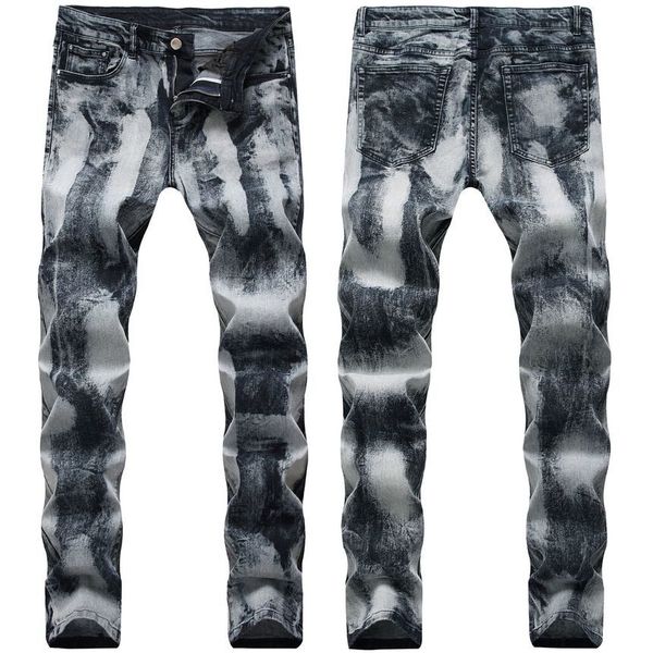 21 styl mens jeans fold motorcycle straight slim fit europe and america ripped hole washed fashion trousers pencil street, Blue
21 styl mens jeans fold motorcycle straight slim fit europe and america ripped hole washed fashion trousers pencil street, Blue