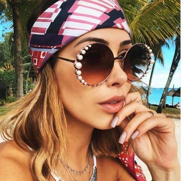 sunglasses 2021 fashion round women oversized luxury pearl brand designer sun glasses ladies for female pink blue uv400 oculos, White;black
sunglasses 2021 fashion round women oversized luxury pearl brand designer sun glasses ladies for female pink blue uv400 oculos, White;black