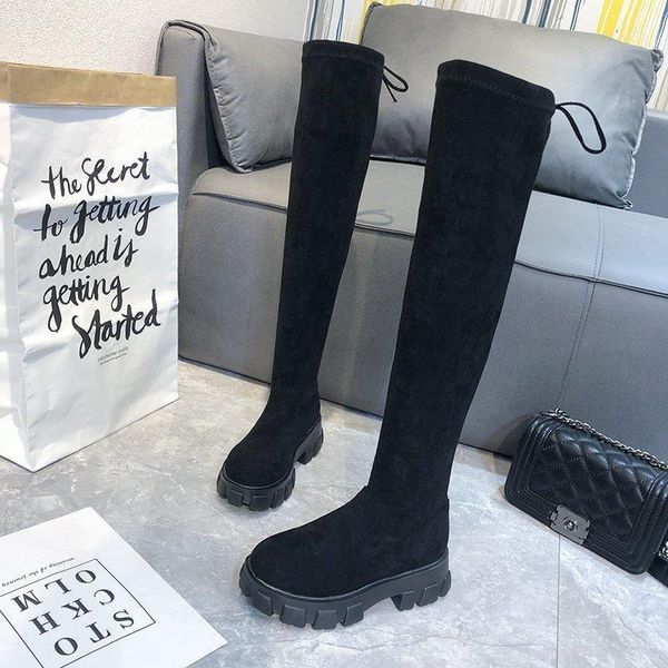 women over the knee boots 2020 autumn fashion shoes high platform stretch cloth sock boots women black flock thigh high1
women over the knee boots 2020 autumn fashion shoes high platform stretch cloth sock boots women black flock thigh high1