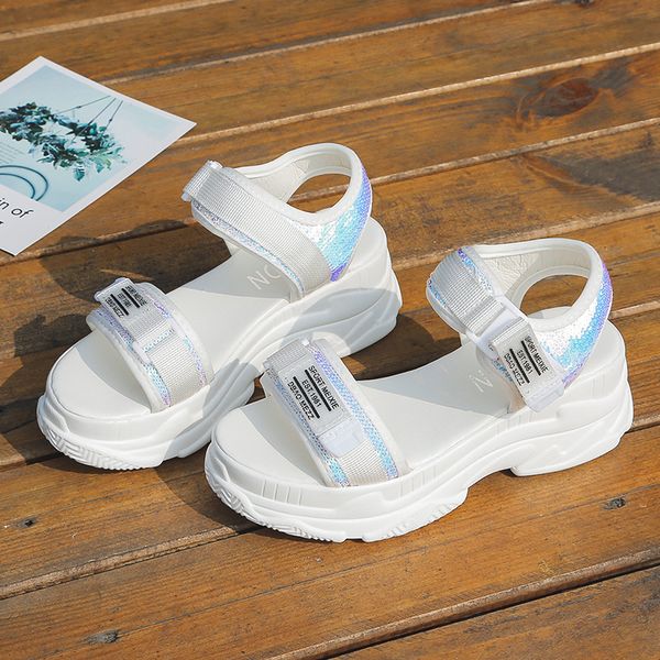 2021 the new open platform clogs with glitter, new women's sandals, clogs, summer 2693, Black
2021 the new open platform clogs with glitter, new women's sandals, clogs, summer 2693, Black