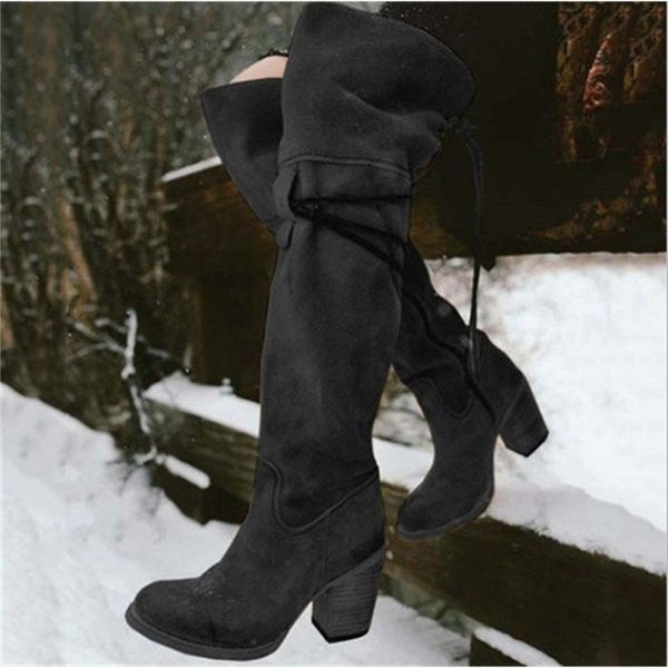 2020 cowgirl sued round toe on her knee feminine high-heeled winter long cowboy boots 4xjz, Black
2020 cowgirl sued round toe on her knee feminine high-heeled winter long cowboy boots 4xjz, Black