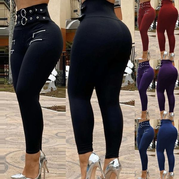 women's pants & capris lugentolo skinny women summer fashion plus size high-waisted belt zipper and eyelet tights streetwear, Black;white 
women's pants & capris lugentolo skinny women summer fashion plus size high-waisted belt zipper and eyelet tights streetwear, Black;white