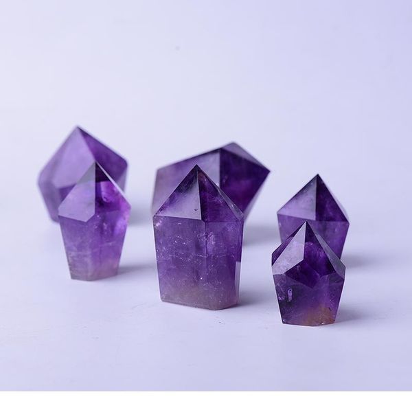 1pc large natural amethyst hexagonal column crystal point mineral ornament home furnishing diy gift decoration qylryc, Black
1pc large natural amethyst hexagonal column crystal point mineral ornament home furnishing diy gift decoration qylryc, Black