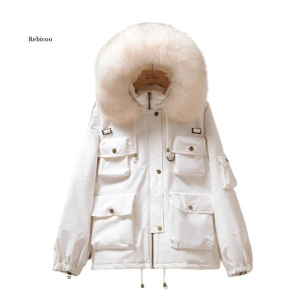 women's fur & faux large fake raccoon women fluffy coat winter thick warm cotton parka female hooded short jacket loose outerwear, Black
women's fur & faux large fake raccoon women fluffy coat winter thick warm cotton parka female hooded short jacket loose outerwear, Black