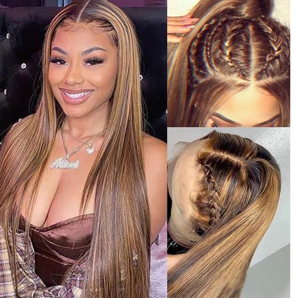 brown 13x6 lace front wig deep part silky straight honey blonde highlight ombre lace frontal human hair wigs for women bleach knot, Black
brown 13x6 lace front wig deep part silky straight honey blonde highlight ombre lace frontal human hair wigs for women bleach knot, Black