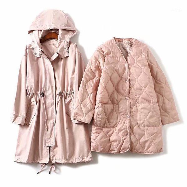 women's down & parkas 2021 winter cotton clothes women's fashion simple and detachable liner thick warm loose comfortable clothes1, Black
women's down & parkas 2021 winter cotton clothes women's fashion simple and detachable liner thick warm loose comfortable clothes1, Black