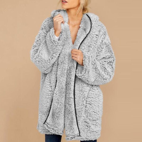 women's jackets fashion long faux fur coat women winter soft fuzzy 2021 autumn warm hooded teddy jacket female cardigan overcoat outerw, Black;brown
women's jackets fashion long faux fur coat women winter soft fuzzy 2021 autumn warm hooded teddy jacket female cardigan overcoat outerw, Black;brown