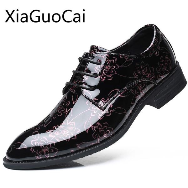 dress shoes business brand fashion men spring and autumn printed flat formal pu leather big size flats, Black
dress shoes business brand fashion men spring and autumn printed flat formal pu leather big size flats, Black