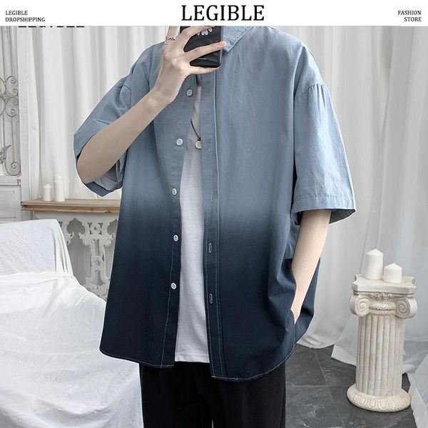 legible 2020 spring autumn japanese short sleeve shirt men's loose casual korean shirt male fashion shirts, White;black
legible 2020 spring autumn japanese short sleeve shirt men's loose casual korean shirt male fashion shirts, White;black