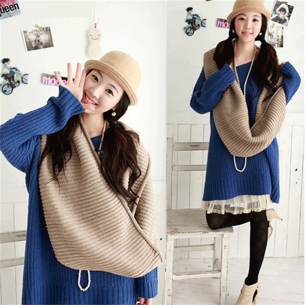 new arrive men women's nice winter warm infinity 2circle cable knit cowl neck long scarf shawl y201007, Blue;gray
new arrive men women's nice winter warm infinity 2circle cable knit cowl neck long scarf shawl y201007, Blue;gray