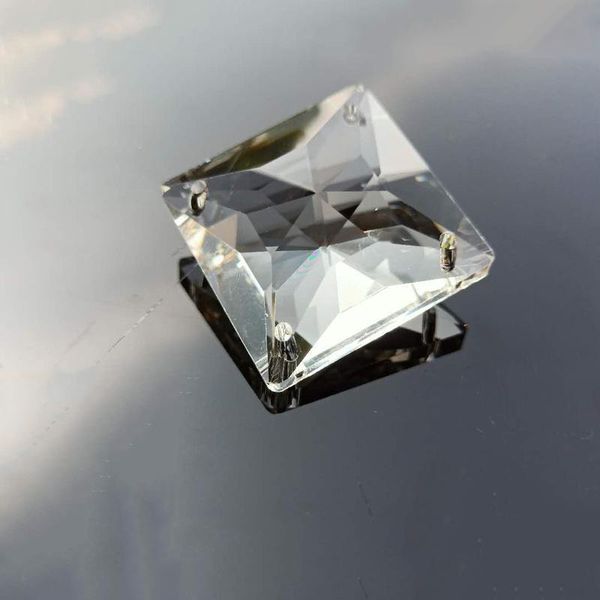 4 holes square crystal prisms clear glass chandelier crystals beads pendants suncatcher home decoration hanging ornament 35mm h wmtmlo 
4 holes square crystal prisms clear glass chandelier crystals beads pendants suncatcher home decoration hanging ornament 35mm h wmtmlo