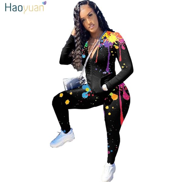 haoyuan plus size two piece set for women jumpsuit long sleeve pant tracksuits fall winter lounge wear outfits matching sets 201007, Black;white
haoyuan plus size two piece set for women jumpsuit long sleeve pant tracksuits fall winter lounge wear outfits matching sets 201007, Black;white