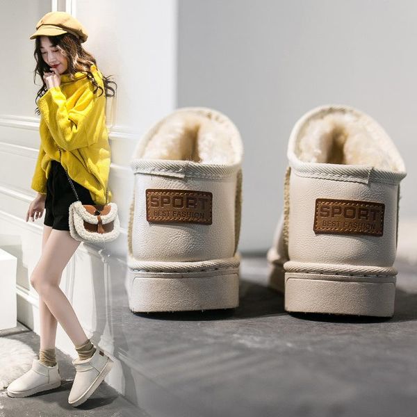 women boots waterproof winter warm fur ankle boots couple house thick soled warm cotton shoes woman botas mujer zapatos, Black
women boots waterproof winter warm fur ankle boots couple house thick soled warm cotton shoes woman botas mujer zapatos, Black