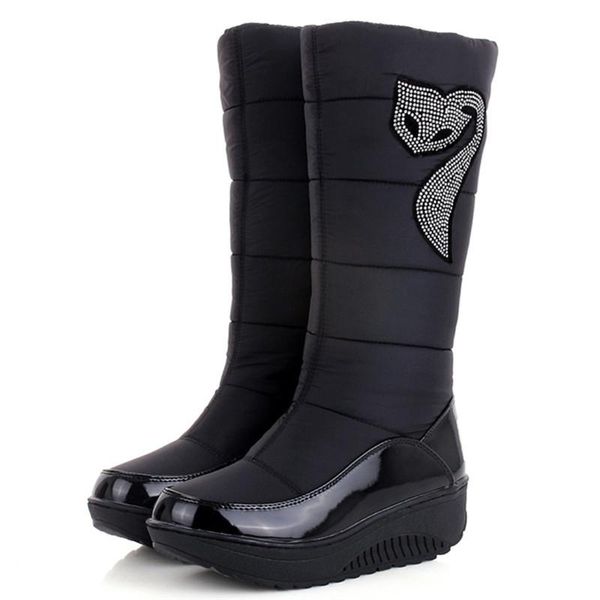 fashion women winter boots ladies snow mid calf high boots down wedges crystal waterproof female shoes botas, Black
fashion women winter boots ladies snow mid calf high boots down wedges crystal waterproof female shoes botas, Black