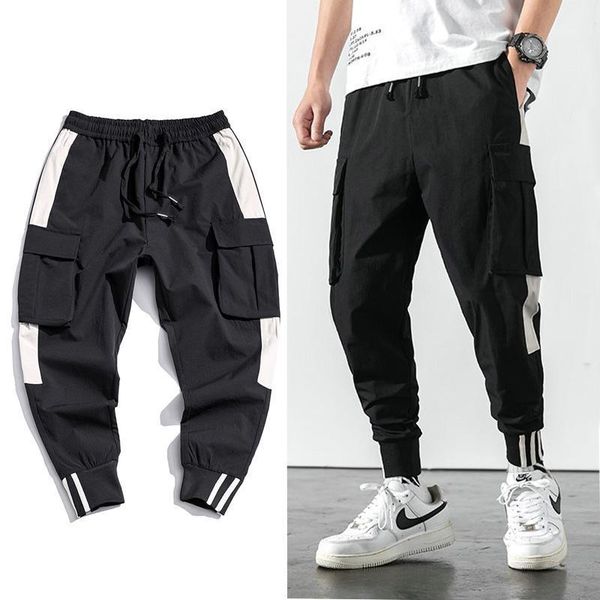 men's pants harajuku multi-pocket safari style men jogger cargo hip hop streetwear casual elastic ankle-length male trousers1, Black
men's pants harajuku multi-pocket safari style men jogger cargo hip hop streetwear casual elastic ankle-length male trousers1, Black