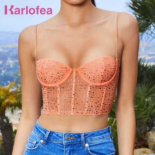 karlofea women see through mesh crop chic crystal diamonds camis tanks fashion outfits new sleeveless corset tees y200701, White
karlofea women see through mesh crop chic crystal diamonds camis tanks fashion outfits new sleeveless corset tees y200701, White