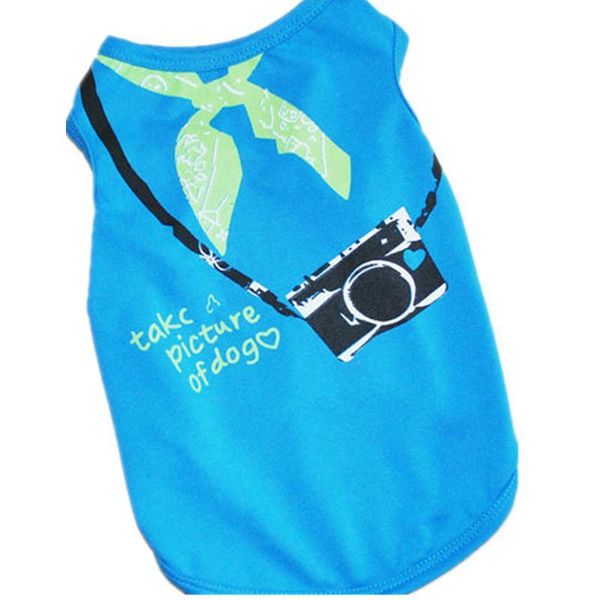 spring/summer fashion camera pet dog vest cartoon dog shirt xs-l pet clothes for dogs cats puppy clothes wholesale
spring/summer fashion camera pet dog vest cartoon dog shirt xs-l pet clothes for dogs cats puppy clothes wholesale