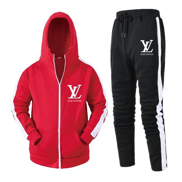 mens designer tracksuits louìs vuìttõn autumn and winter men's cotton comfortable slim hooded cardigan two-piece suit, Gray
mens designer tracksuits louìs vuìttõn autumn and winter men's cotton comfortable slim hooded cardigan two-piece suit, Gray