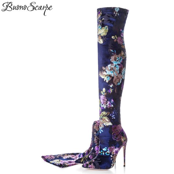 2019 spring autumn high heels 12cm fashion flowers boots for woman over the knee stretch boots stilettos big size botas mujer, Black
2019 spring autumn high heels 12cm fashion flowers boots for woman over the knee stretch boots stilettos big size botas mujer, Black