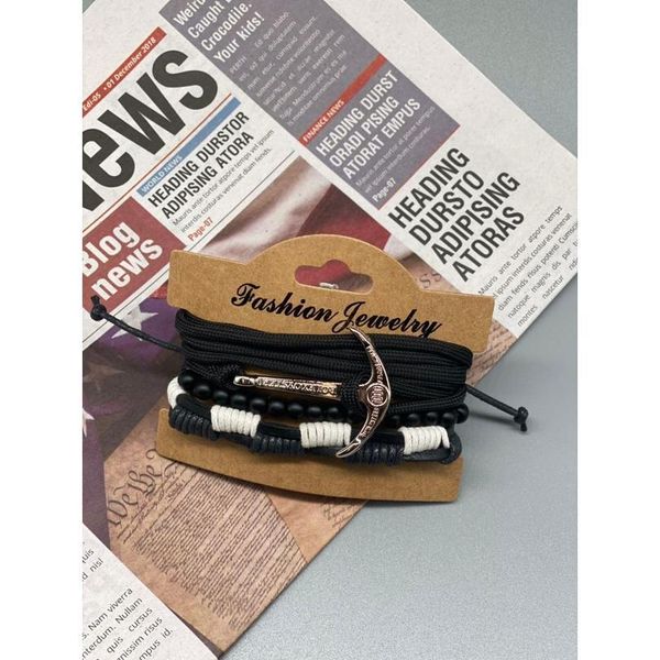 junwei men's three-piece fashion leather bracelet woven multi-layer leather bracelet anchor jewelry junw qylqqq
junwei men's three-piece fashion leather bracelet woven multi-layer leather bracelet anchor jewelry junw qylqqq