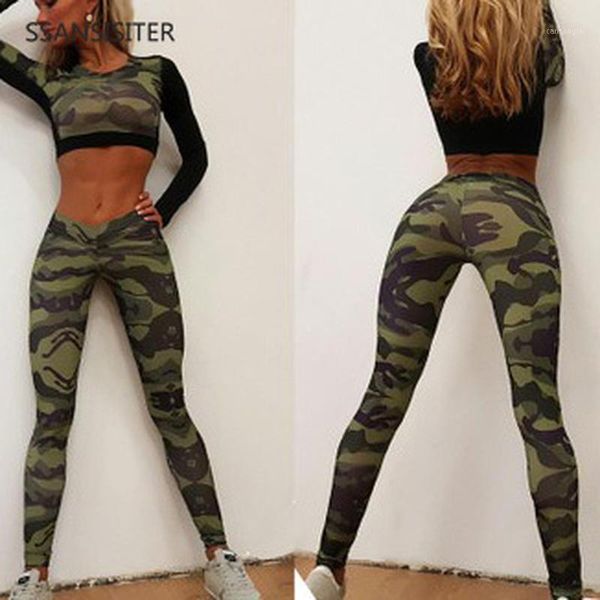 women suit tracksuits camouflage fitness clothing casual suits costume long sleeve 2 pieces set crop + pants1, White
women suit tracksuits camouflage fitness clothing casual suits costume long sleeve 2 pieces set crop + pants1, White