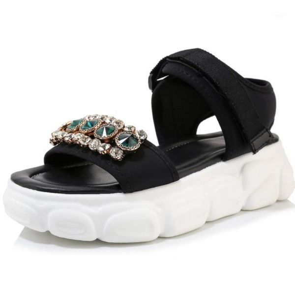 fanyuan sandals platforms rhinestone women sandals spring summer glitters wedges casual basic shoes size 29-461, Black
fanyuan sandals platforms rhinestone women sandals spring summer glitters wedges casual basic shoes size 29-461, Black