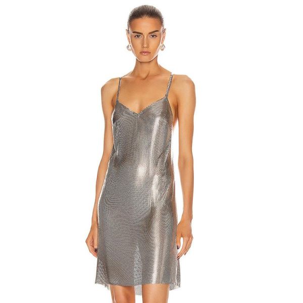 casual dresses metal chain backless summer sling dress party prom v-neck night club bar show vestidos 2021, Black;gray
casual dresses metal chain backless summer sling dress party prom v-neck night club bar show vestidos 2021, Black;gray