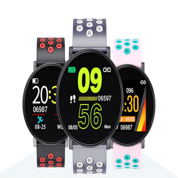 new sport smart watch w8 wristbands heartrate sleep monitor tracker bloodpressure sedentary call message reminder bracelet for kids android