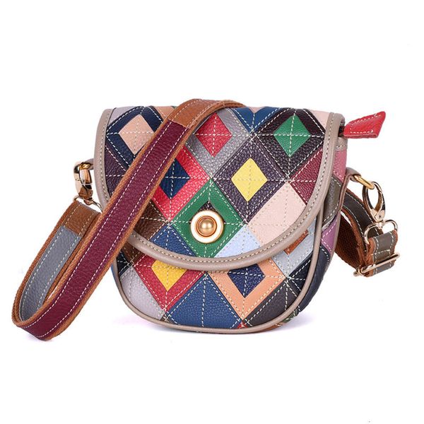 new women's single shoulder small handmade color contrast leather fashion cover messenger bag
new women's single shoulder small handmade color contrast leather fashion cover messenger bag