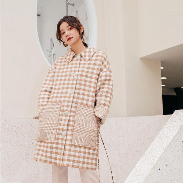 girls in autumn and winter new style european and american hepburn feng sen middle long single breasted woolen coat1, Black
girls in autumn and winter new style european and american hepburn feng sen middle long single breasted woolen coat1, Black