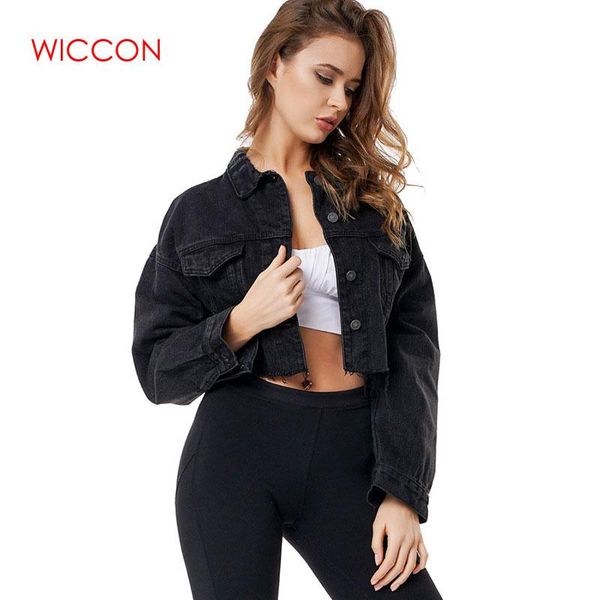 черный падение плеч длинные рукава изношенные хем ripped crop denim куртка женщин high street однобортный твердые короткие куртки, Black;brown
черный падение плеч длинные рукава изношенные хем ripped crop denim куртка женщин high street однобортный твердые короткие куртки, Black;brown