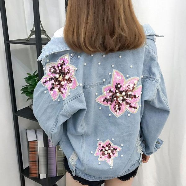 women bat sleeve beading loose casual denim jacket female fashion new boyfrieds outwear 2020 autumn streetwear jean coat, Black;brown
women bat sleeve beading loose casual denim jacket female fashion new boyfrieds outwear 2020 autumn streetwear jean coat, Black;brown
